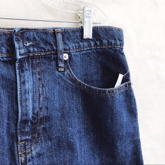 GAP Blue Dark Wash 5-Pocket Denim Mini Skirt - Picture 7 of 8
